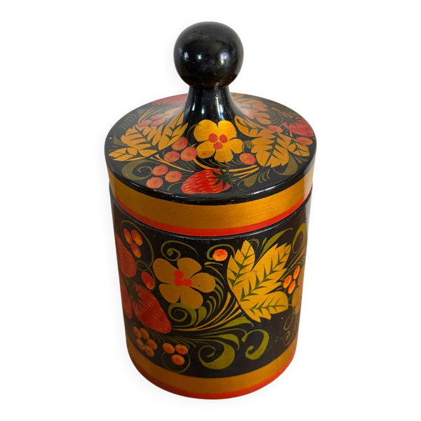 Pot apothicaire russe en bois