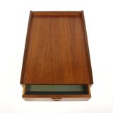 Table de chevet scandinave en teck et en chêne, Suède, 1960