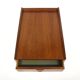 Scandinavian bedside table in teak and oak, Sweden, 1960