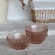 6 vintage Arcoroc Rosaline bowls in pink glass