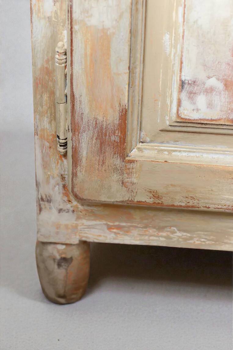 Small Parisian-style patinated sideboard