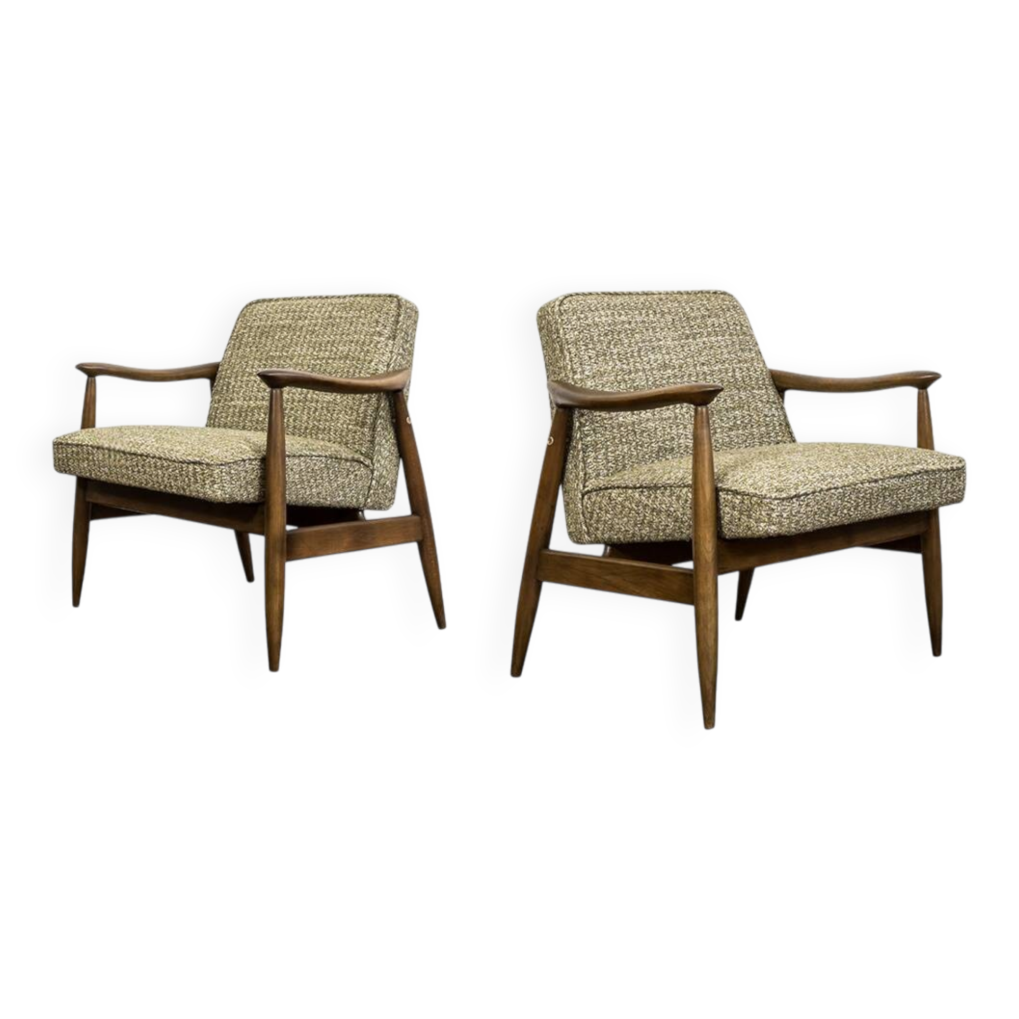 Vintage Armchairs by Juliusz Kędziorek, Poland, 1960s, Set of 2