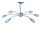 6-branch ceiling light design