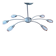 6-branch ceiling light design