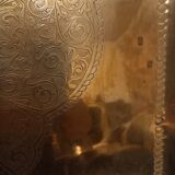 Large rectangular Moroccan copper tray.