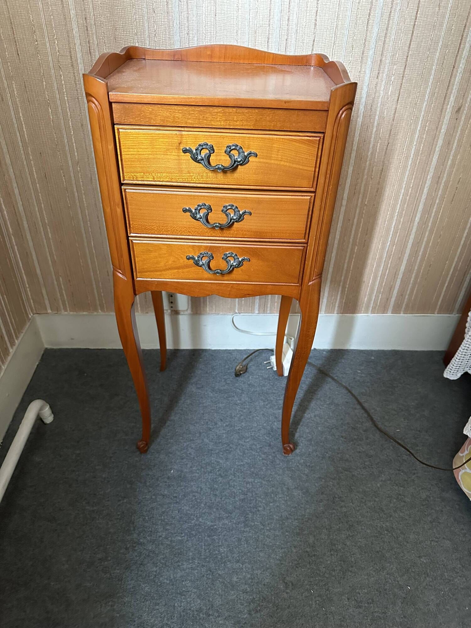 Bedside tables - Louis XV style in wood, 1960s - 1 set of 2 tables