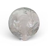 Old transparent glass globe for wall lamp chandelier.
