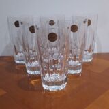 Très Joli Coffret De 6 Verre A Eau Ou Orangeade Bergerac En Cristal D'arque