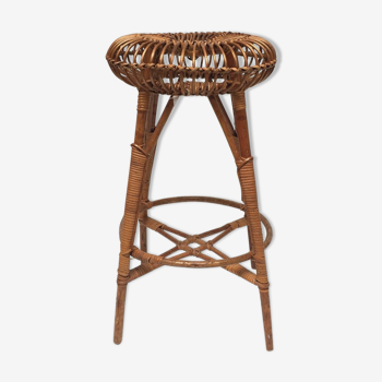 Vintage Wicker bar stool