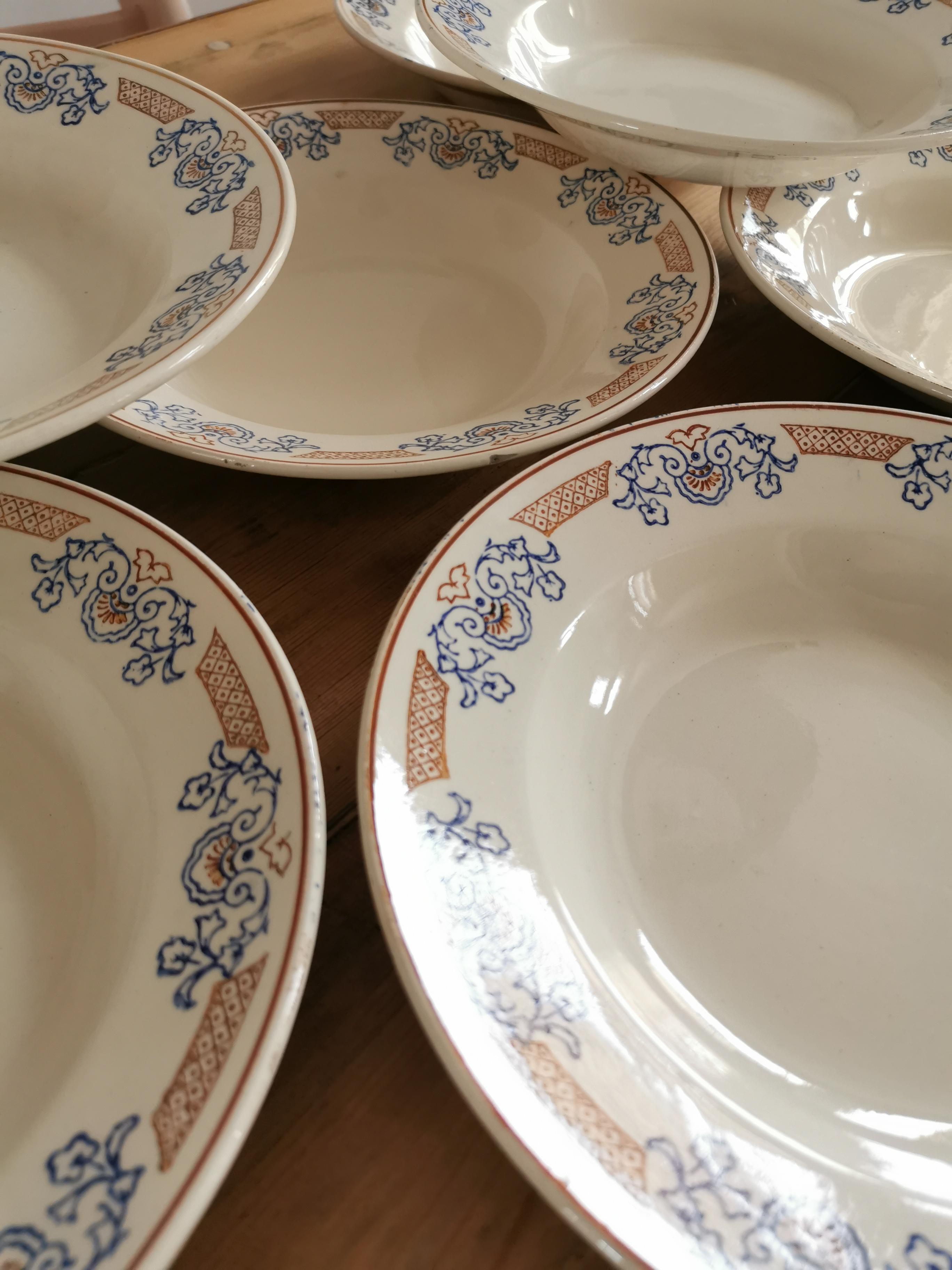 Set de 8 assiette Longwy vintage