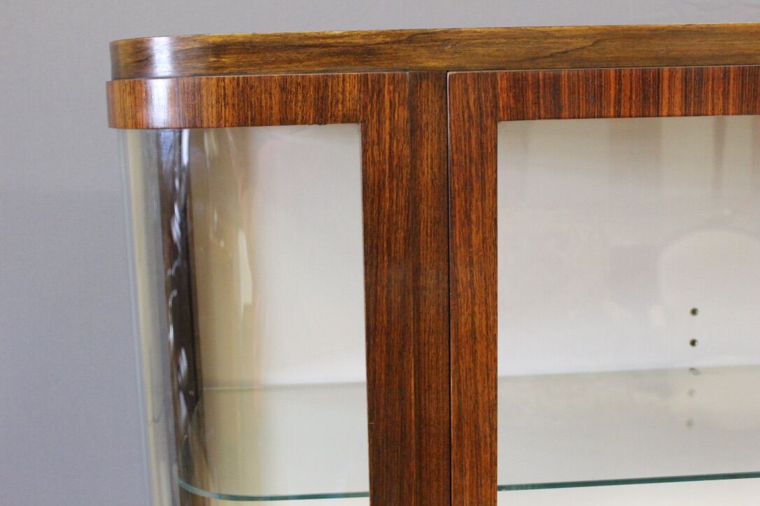 showcase Art deco rosewood