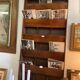 Old vintage wooden letter rack