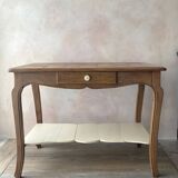 Old console in solid cherry wood - rustic Louis XV style