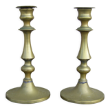 Paire de bougeoirs anciens