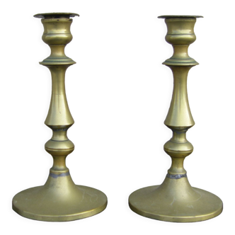 Pair of antique candle holders