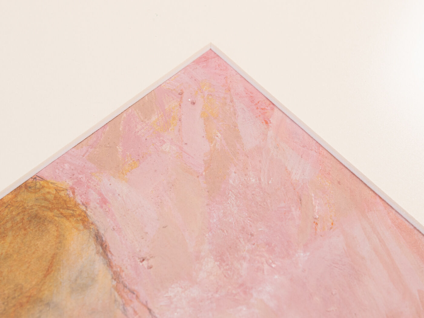 Lady with Flowers, Gouache on Cardboard, 50 x 50 cm