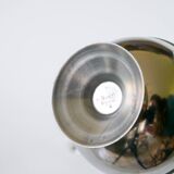 Set of 4 small stainless steel ice cream cups, Design, 1970, 9.5 X 5.5 cm