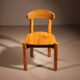Six Dining Chairs in Pine Wood | Italy 1980s