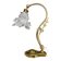 Bronze and glass paste swan neck lamp from the 1960s.