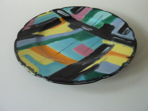 Ceramic plate decorative longwy