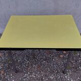 Yellow formica table