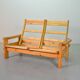 Yngve Ekstrom Scandinavian Design Pinewood 2-Seat Dymling Sofa Swedese 70s