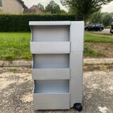 Valise à roulettes Boby B-Line de Joe Colombo édition argent