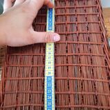 Two-coloured wicker trunk