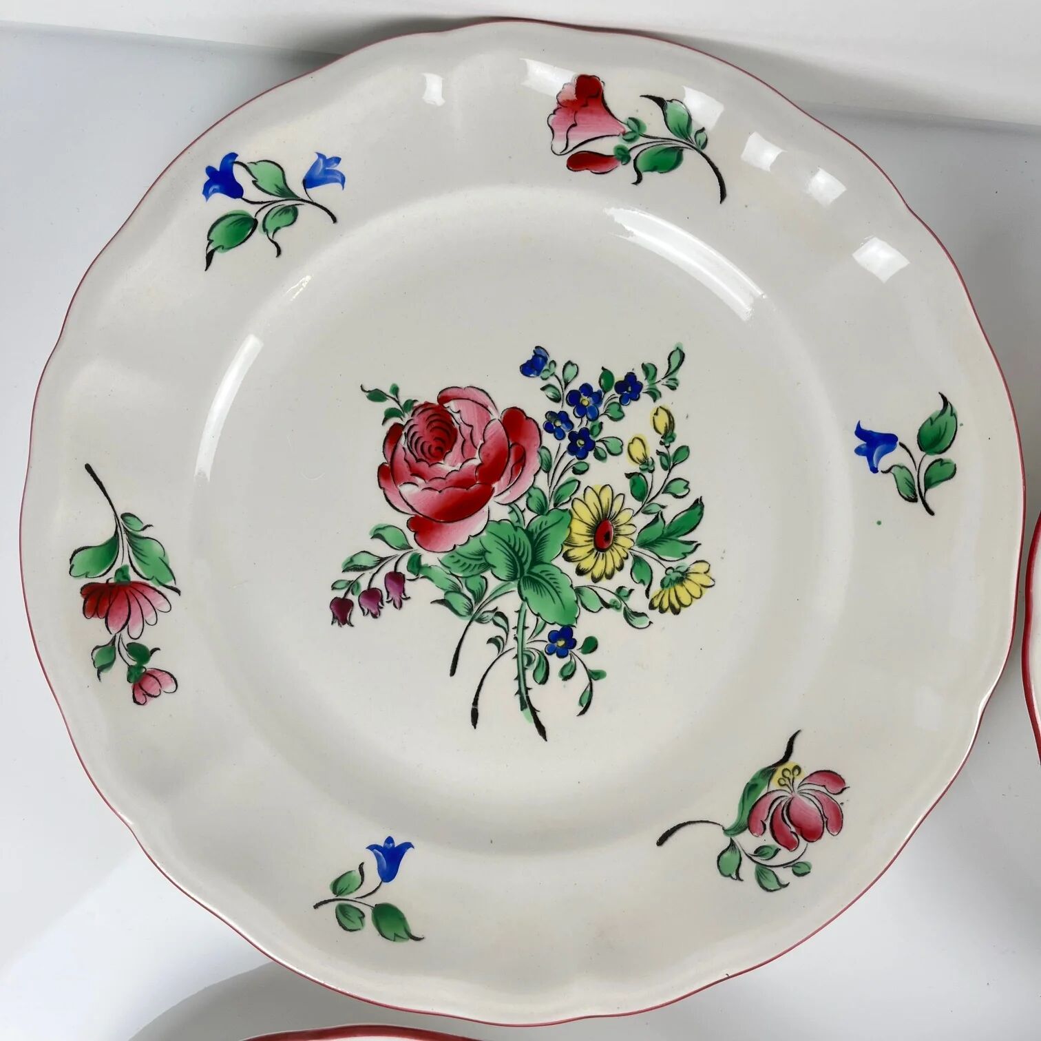 Service for 6 people model Réverbère by KG Lunéville (18 pieces)