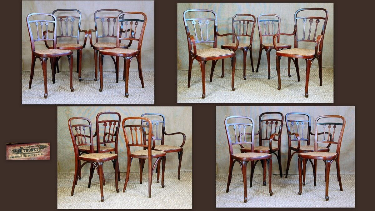 Ensemble Thonet viennese secession early 20th century