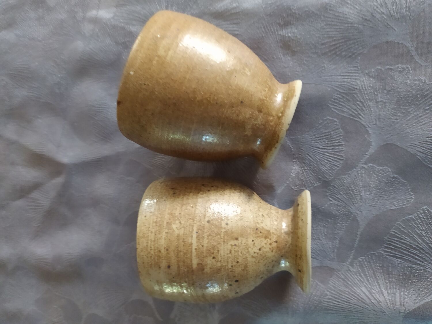 Lot of Mazagrands and pottery glasses