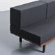 Cansado bench in mahogany by Charlotte Perriand, circa 1962.