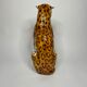 Leopard in Italian ceramic enamelled painting year 70