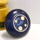 Set of Three Postmodern Blue and Yellow Glazed Vase and Bottles by Parravicini