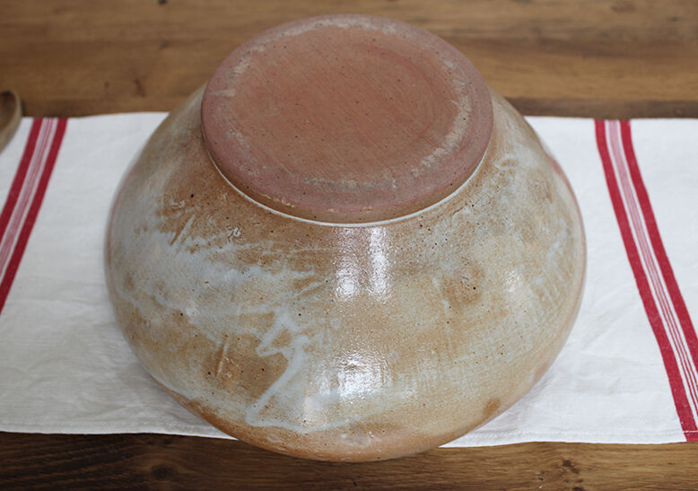 Vintage stoneware salad bowl