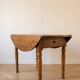 Antique solid wood drop-leaf table
