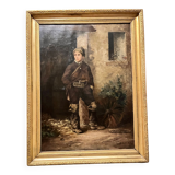 Tableau enfant XIX
