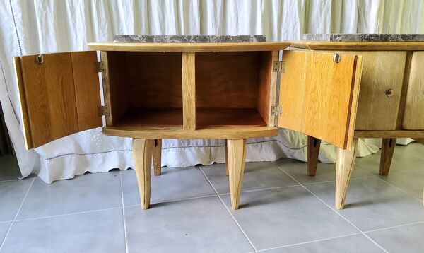 Paire de chevets années 50