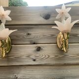 Set of 2 Banci Firenze Italy swan neck wall lights