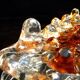 Murano glass & chromed metal wall lamp attributed to  Mazzega Italy 1960s