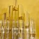 Venini iridescent glass wall light 7 blades model XL