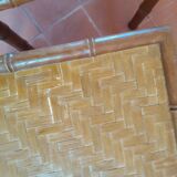 Pair of Vintage Rattan Bedside Tables