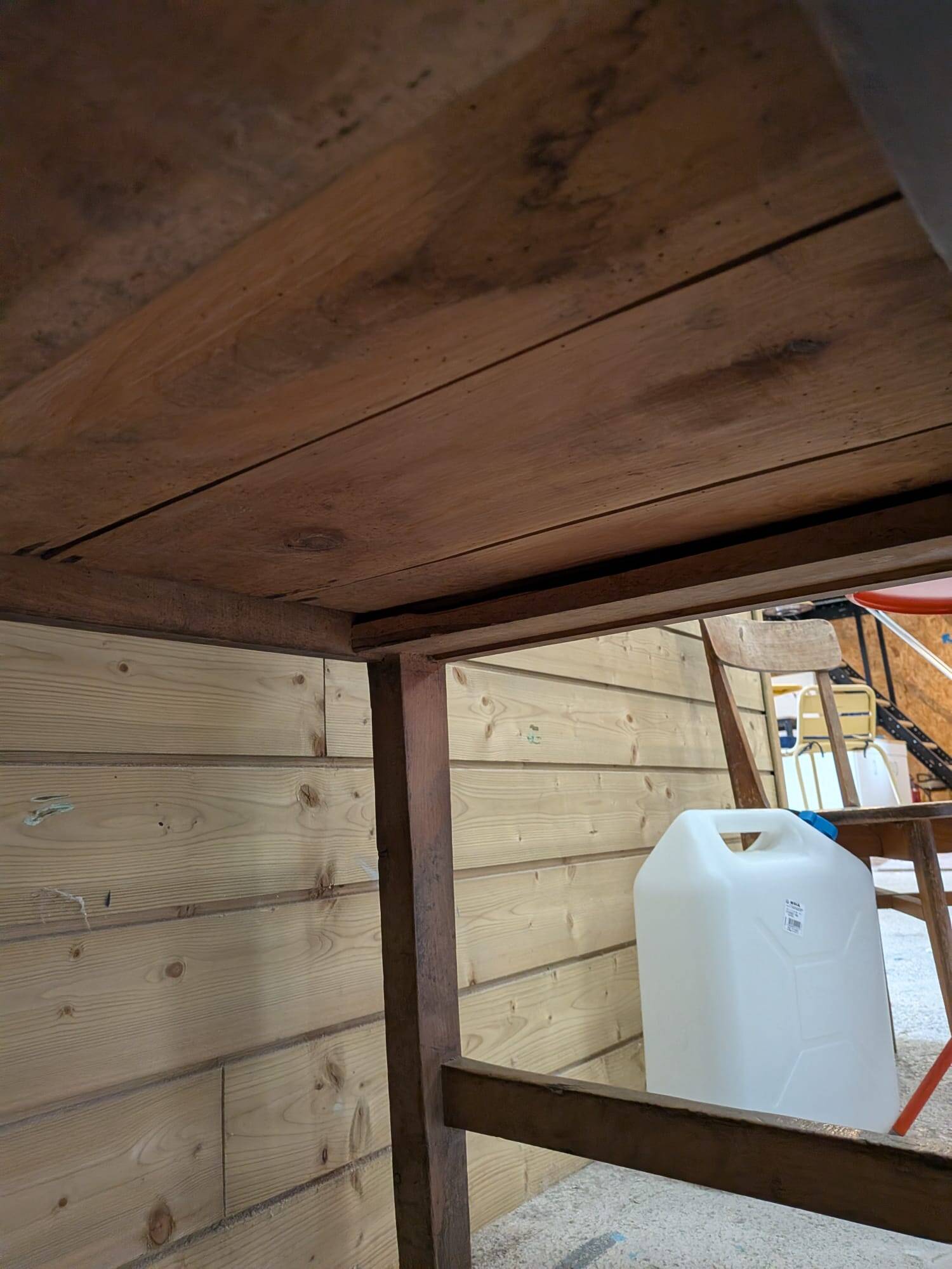 Table de ferme de cuisine fin XIXeme