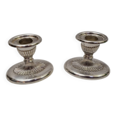 Silver table candlesticks