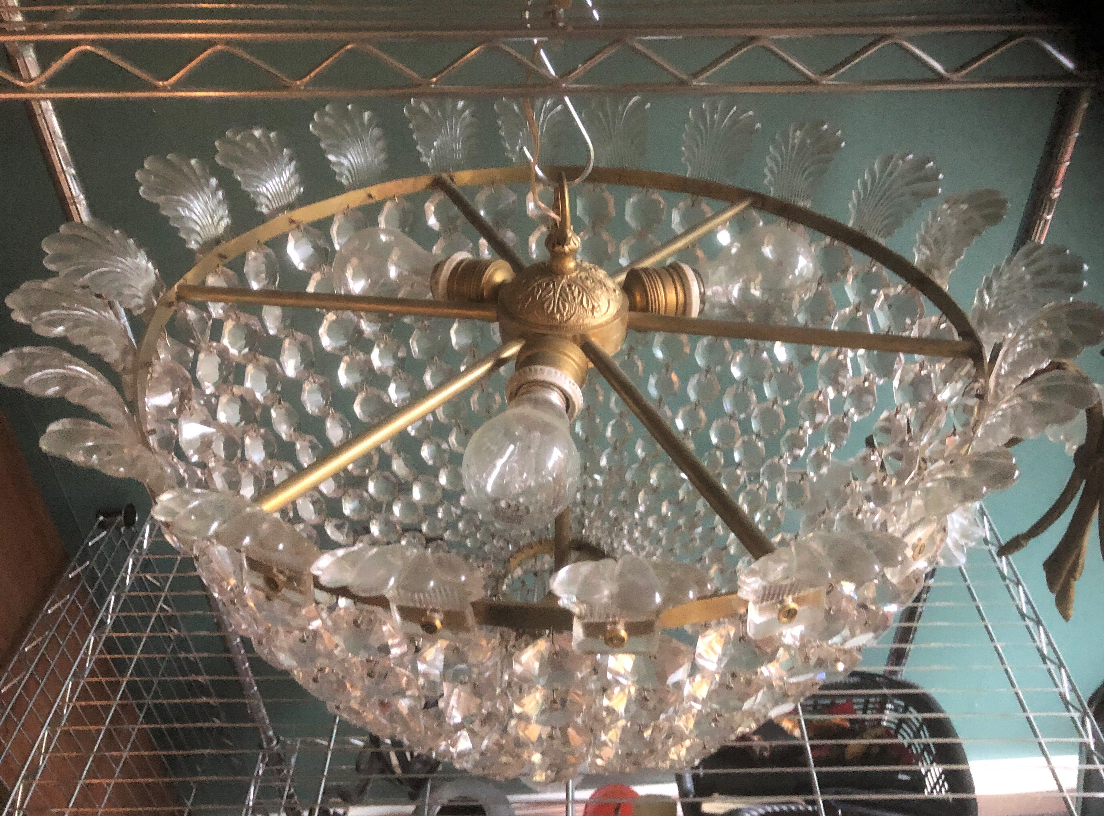 Former grand lustre dome stamped plaster