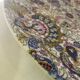 Large round ceramic plate with floral decoration – Arts & Crafts style
