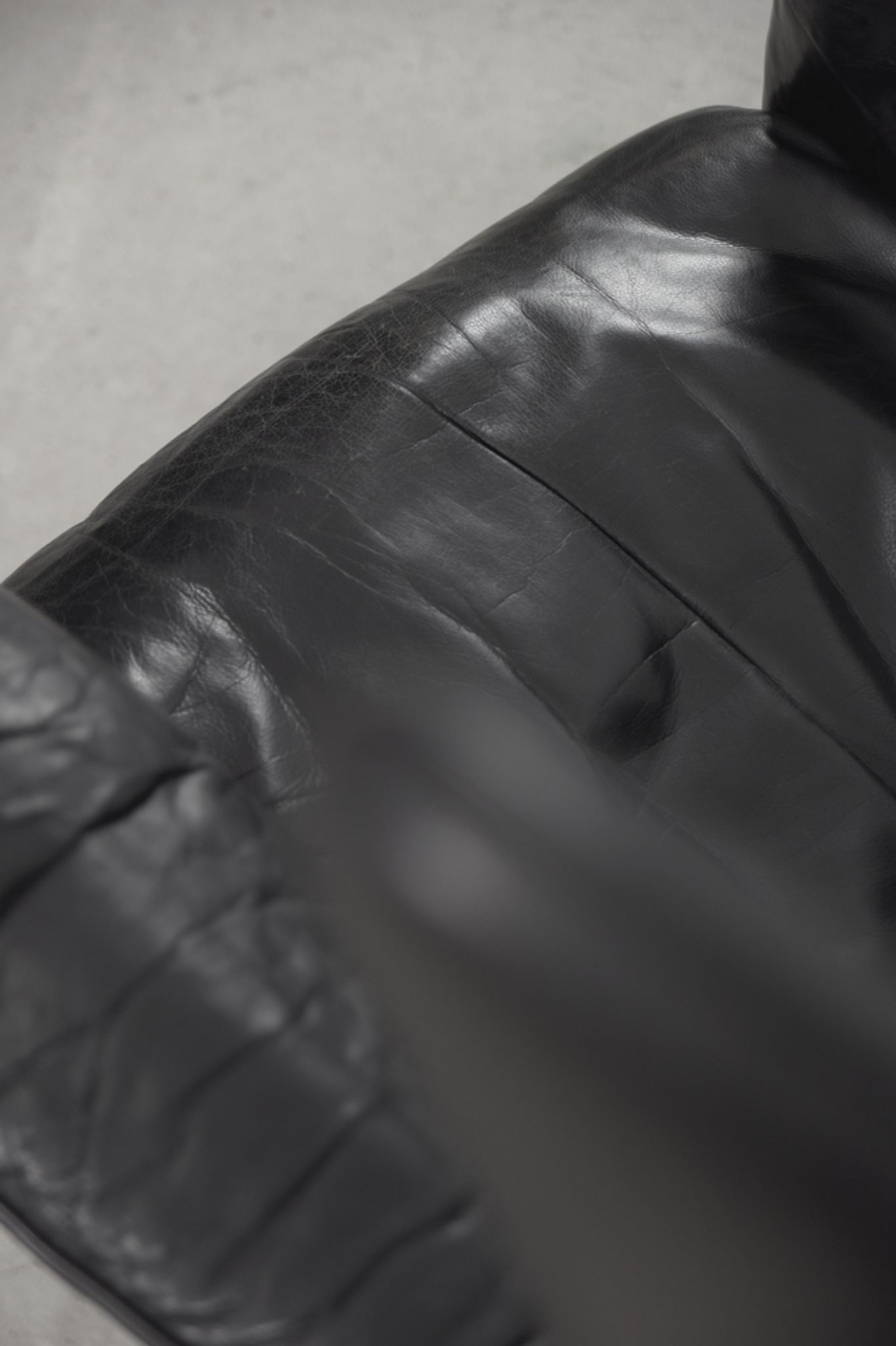 DS-23 leather lounge wing chair by Franz Josef Schulte for De Sede,1980
