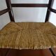 Chaise paillée enfant en bois vintage