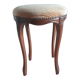 Piano stool / dressing table, Louis XV style, arched base seat velvet