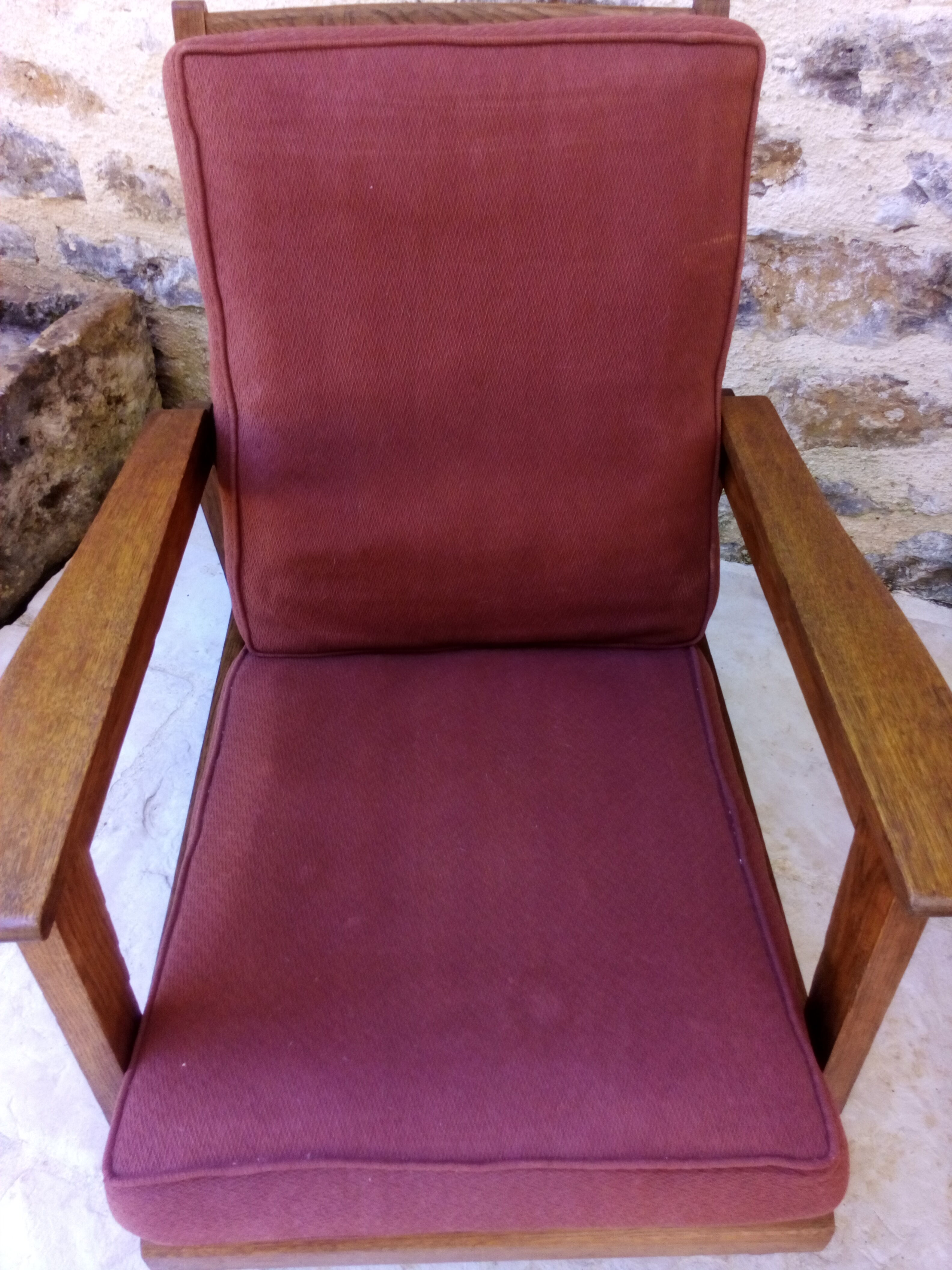 Armchair 50s style scandinavian 3 positions